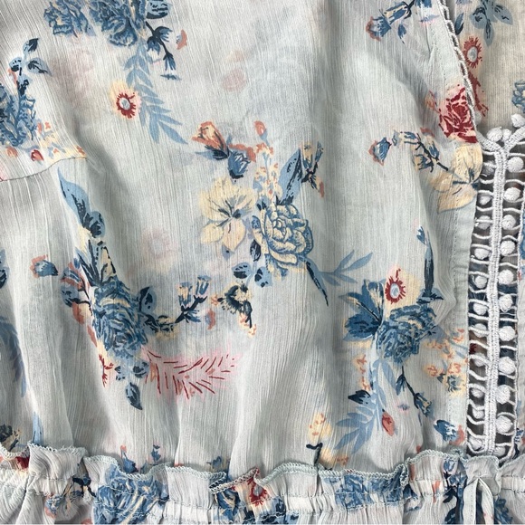 Woman’s Amanda Green floral semi sheer peasant top size XXL - Picture 4 of 4